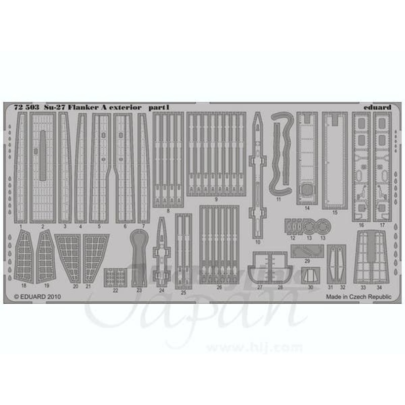 1/72 Su-27 Flanker A Exterior (for ICM)
