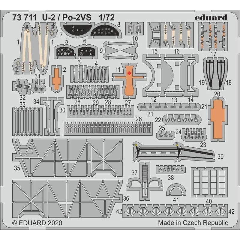 1/72 U-2/Po-2VS Photo-Etched Parts (for ICM)