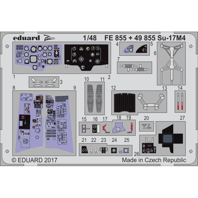 1/48 Sukhoi Su-17M4 Zoom Photo-Etched Parts (for Hobby Boss)