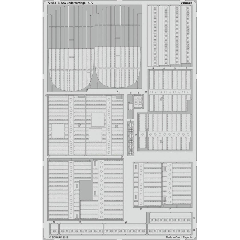 1/72 B-52G Undercarriage Photo-Etched Parts (for Model Collect)