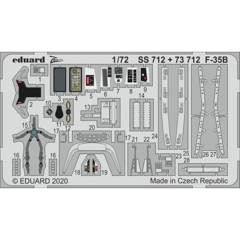 1/72 F-35B Zoom Photo-Etched Parts (for Academy)