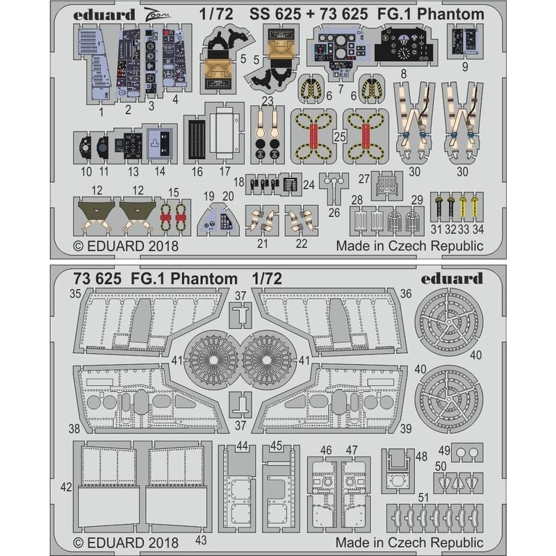 1/72 FG.1 Phantom Photo-Etched Parts (for Airfix)