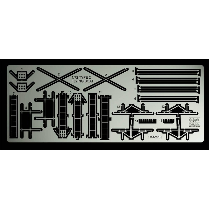 1/72 H8K2 Type 2 Flying Boat Model 12 Detail Up Photo Etched Parts