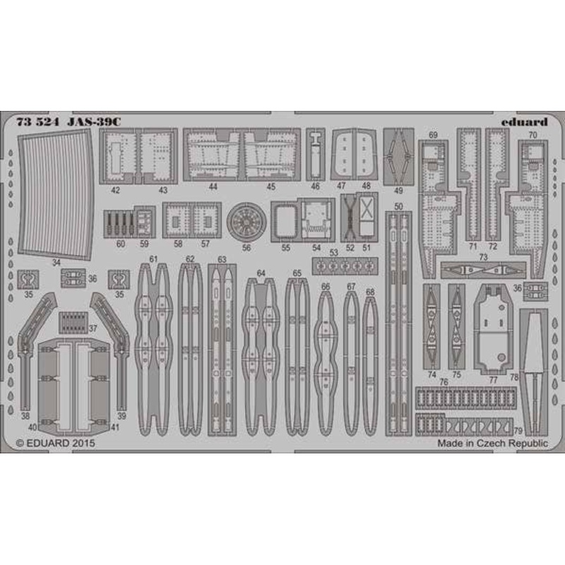 1/72 JAS-39C S.A. Photo Etched Set (for Revell)