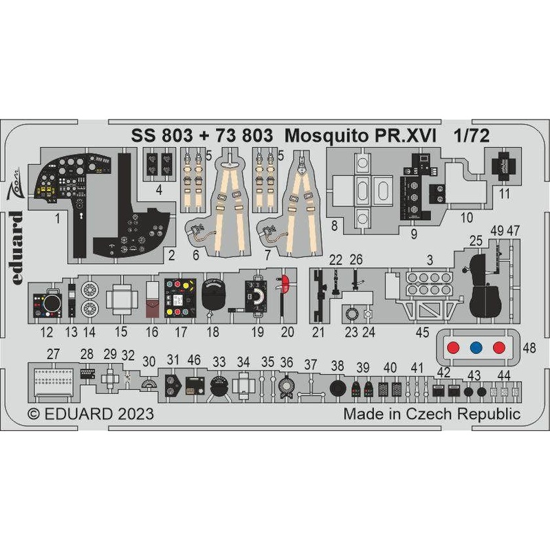 1/72 Mosquito PR.XVI Photo-Etched (for AIRFIX)