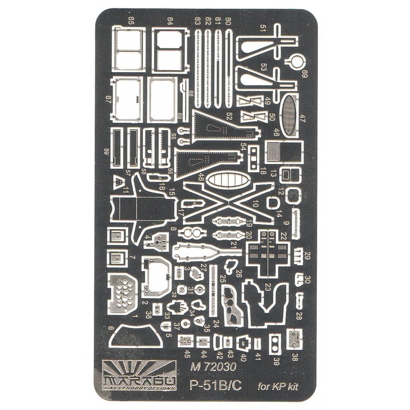 1/72 P-51B/C Etching Parts Set (KP)