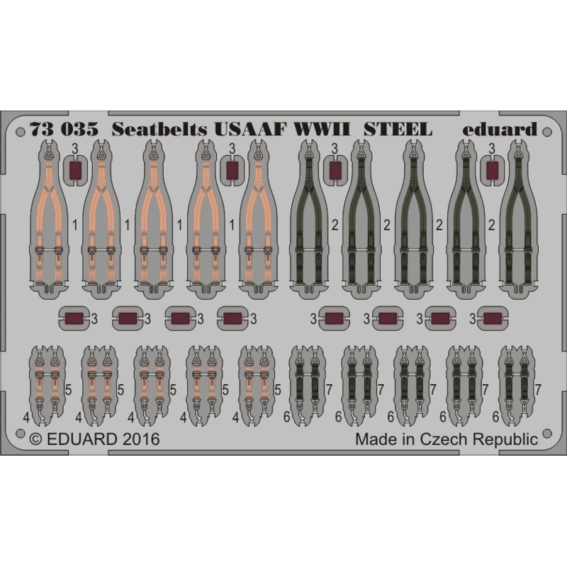 1/72 Seatbelts USAAF WWII Steel