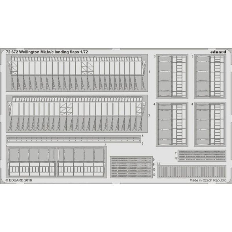 1/72 Wellington Mk.Ia/c Landing Flaps (for Airfix)