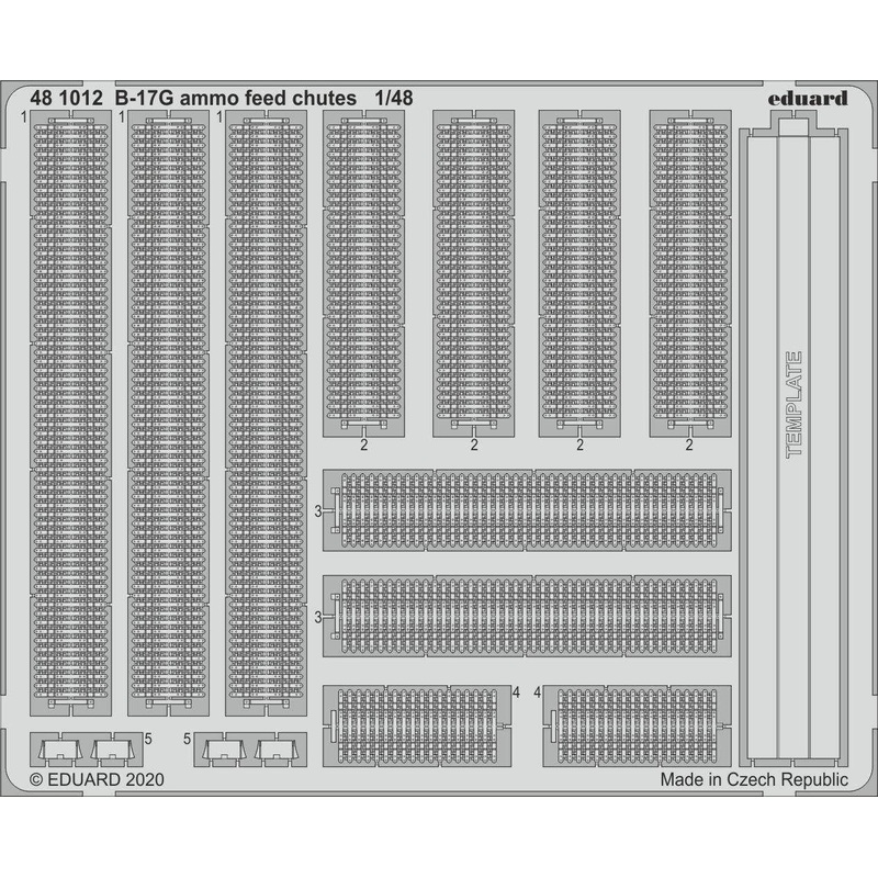 1/48 B-17G Ammo Feed Chutes (for HK Models)