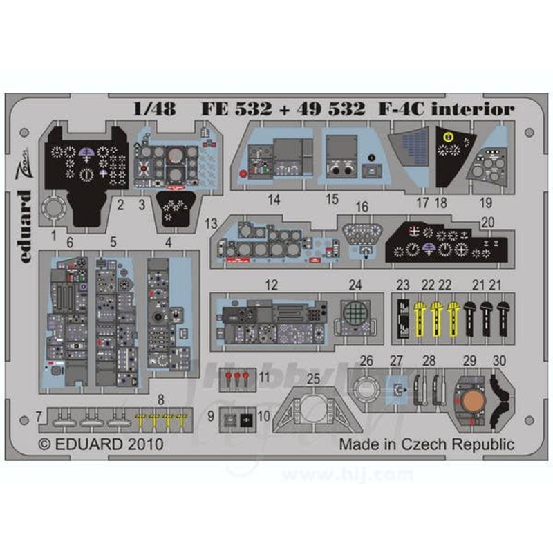 1/48 F-4C Interior Self-Adhesive (for Hasegawa) Zoom