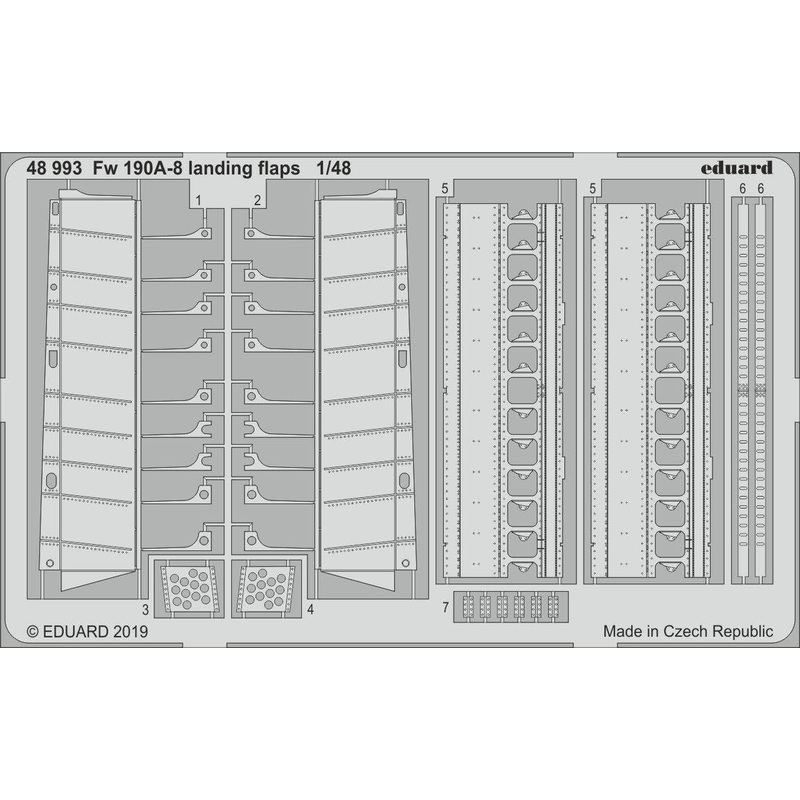 1/48 Fw 190A-8 Landing Flaps (for Eduard)