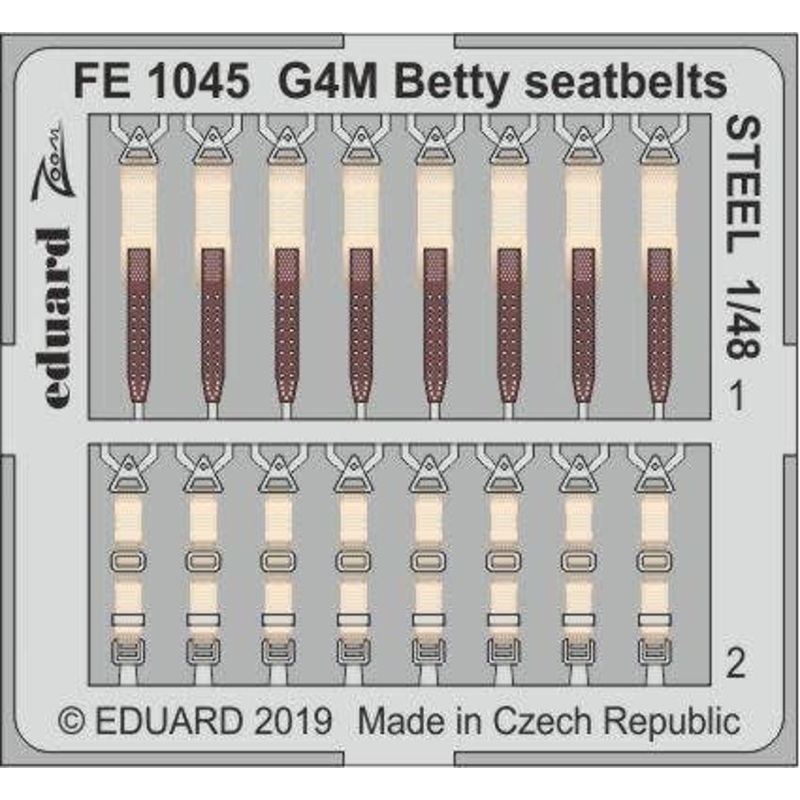 1/48 G4M Betty Seatbelts Steel (for Tamiya)