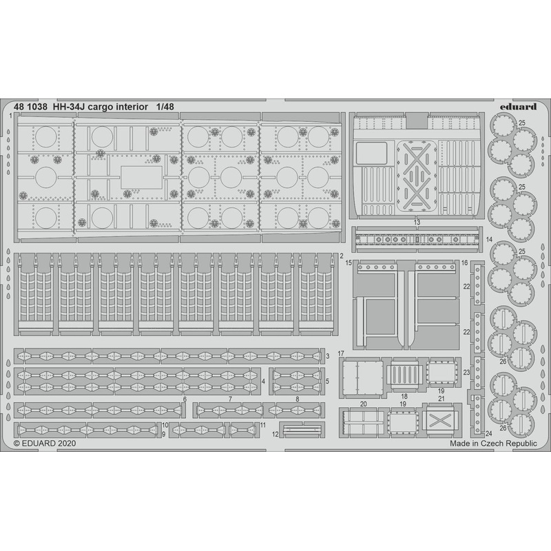 1/48 HH-34J cargo interior (for Trumpeter)
