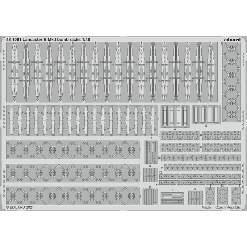 1/48 Lancaster B Mk.I bomb racks for HK Models