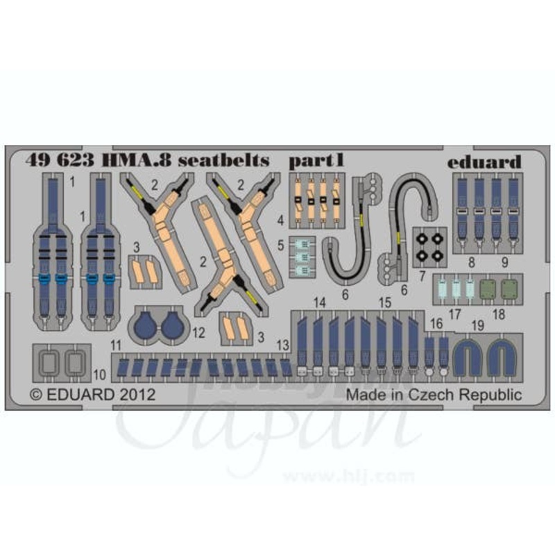 1/48 Lynx HMA.8 seatbelts (AIRFIX)