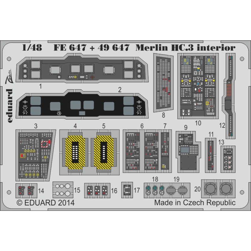 1/48 Merlin HC.3 Interior S.A. (for Airfix)