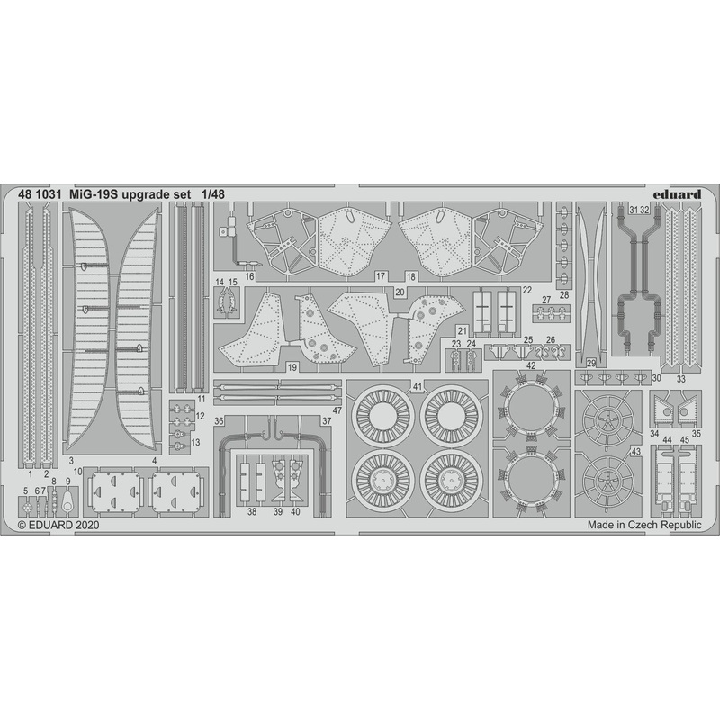 1/48 MiG-19S Upgrade Set Photo-Etched Parts (for Eduard/Trumpeter)