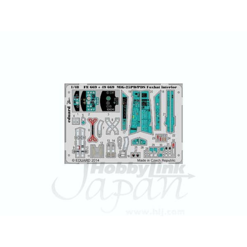 1/48 MiG-25PD/PDS Foxbat Interior S.A. (for Kitty Hawk)