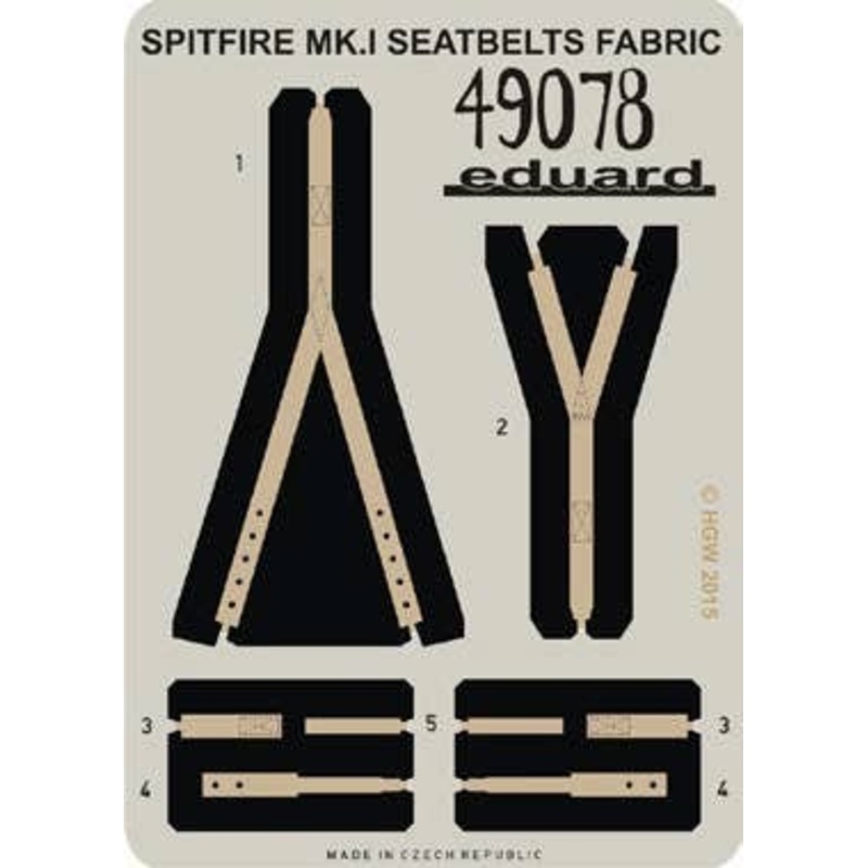 1/48 Spitfire Mk.I Seatbelts Fabric (for Airfix)