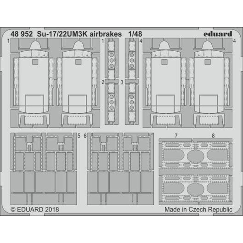 1/48 Su-17/22UM3K Airbrakes (for Kitty Hawk)