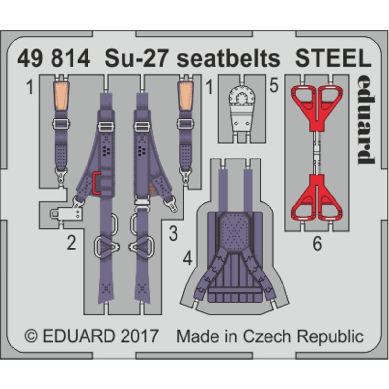 1/48 Su-27 Seatbelts Steel (for HOBBY BOSS)