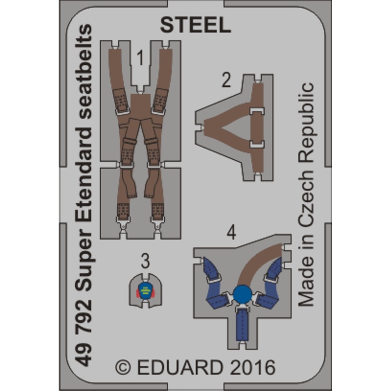 1/48 Super Etendard Seatbelts Steel (Kitty Hawk KH80138)