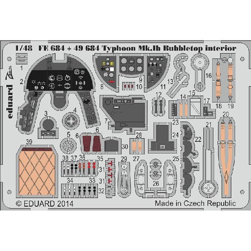 1/48 Typhoon Mk.Ib Bubbletop Interior S.A. (for Italeri/Hasegawa)