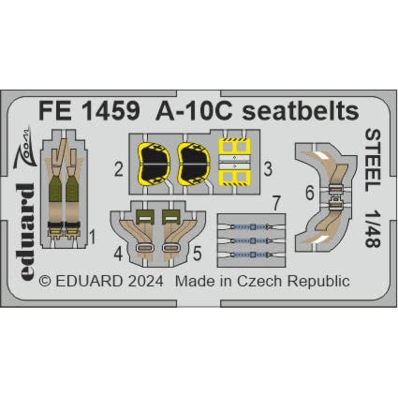1/48 A-10C seatbelts STEEL
