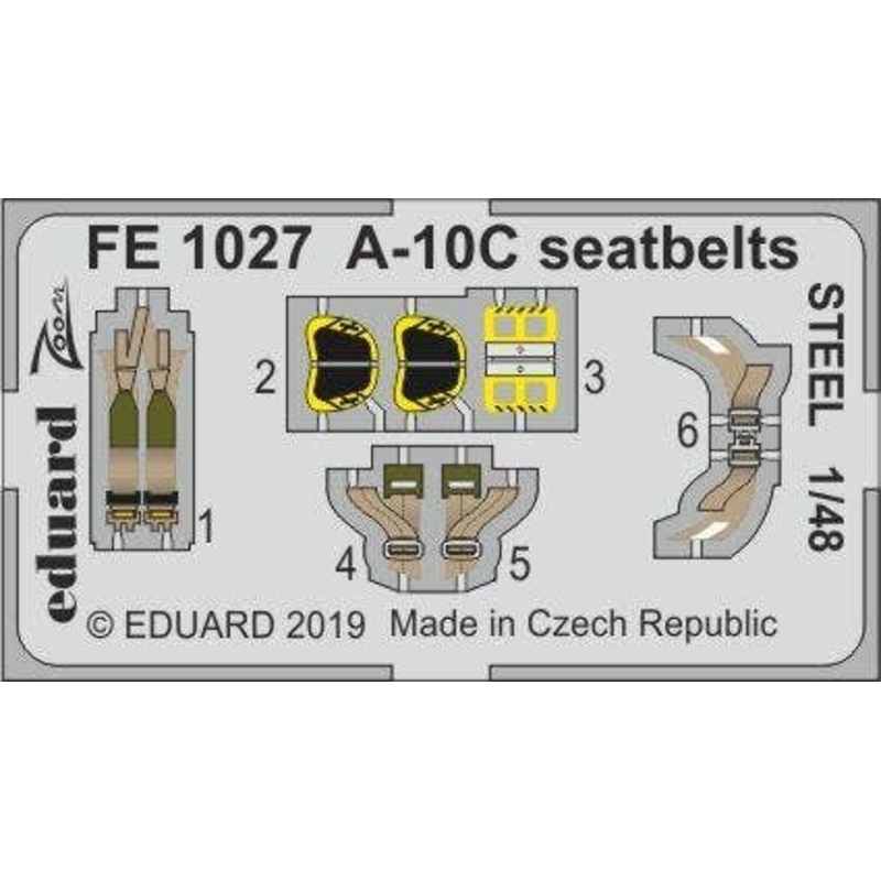 1/48 A-10C Seatbelts Steel (for Italeri)