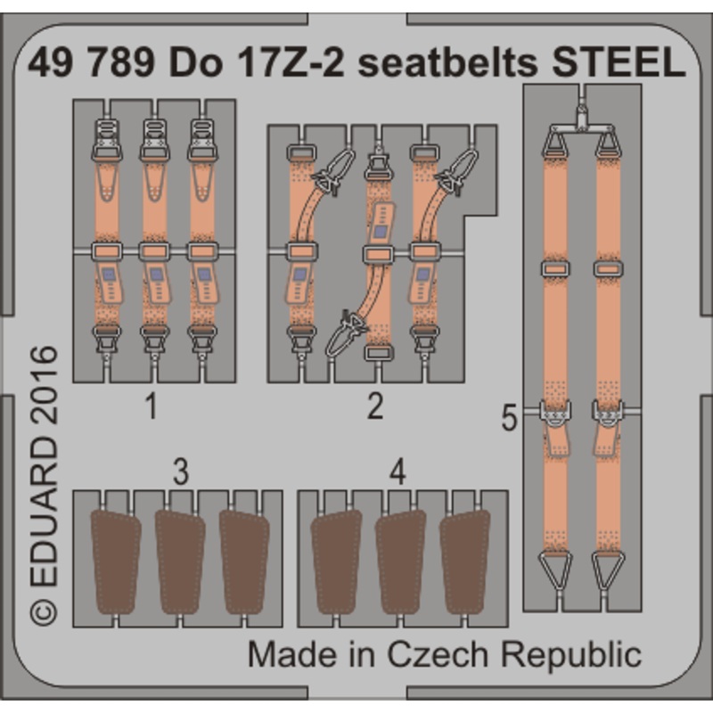 1/48 Do 17Z-2 Seatbelts Steel for ICM 48244