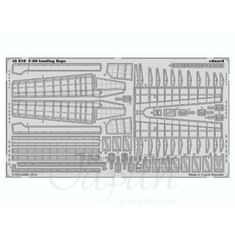 1/48 F-80 Landing Flaps (for Hobby Boss)