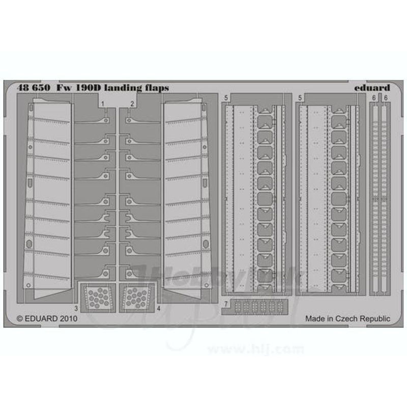 1/48 Focke-Wulf Fw190D Landing flaps (for Eduard)