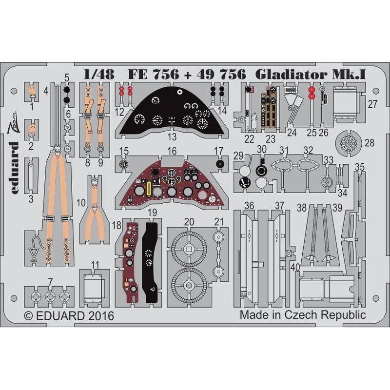 1/48 Gladiator Mk.I Interior Merit 64803