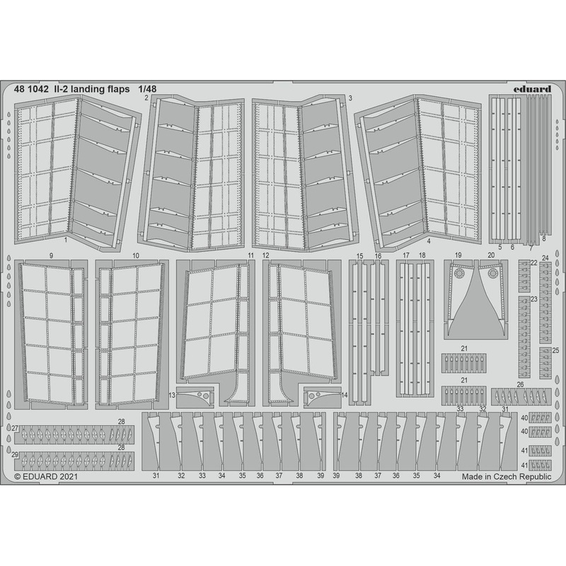 1/48 Il-2 landing flaps (for Zvezda)