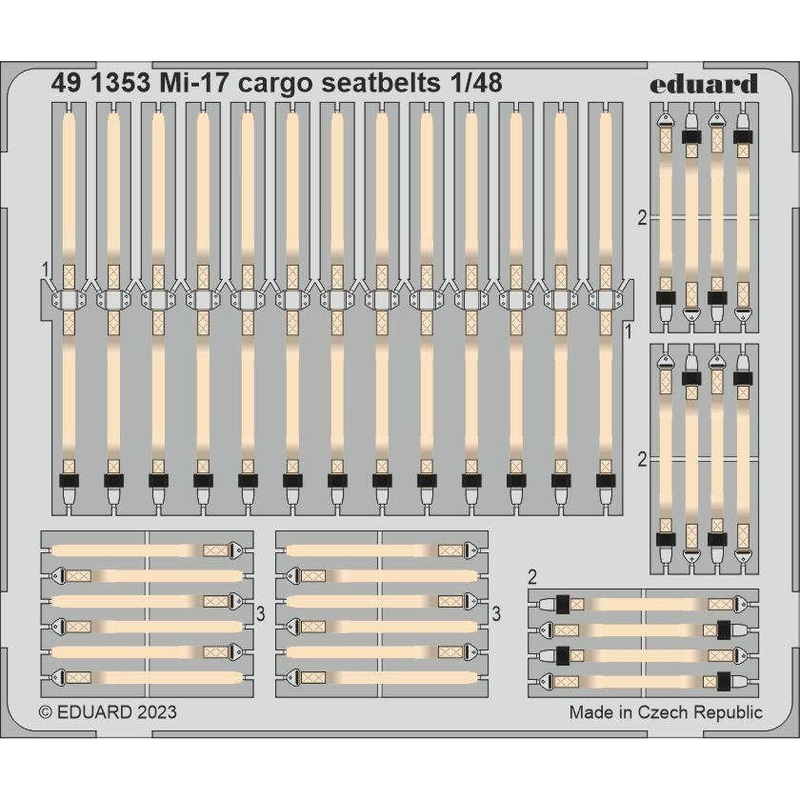 1/48 Mi-17 Cargo Seatbelts Photo Etched Parts