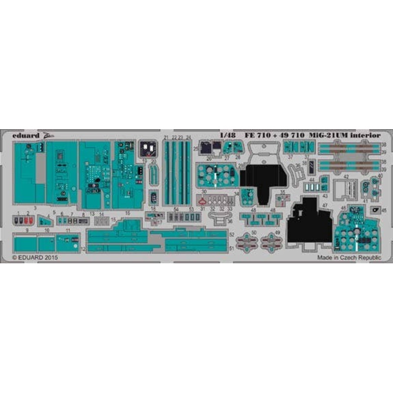1/48 MiG-21UM interior S.A. Photo Etched Set (for Trumpeter)