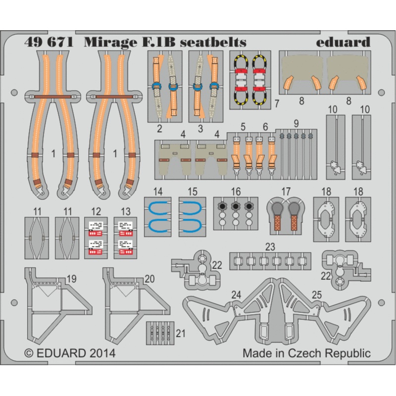 1/48 Mirage F.1B Seat Belt