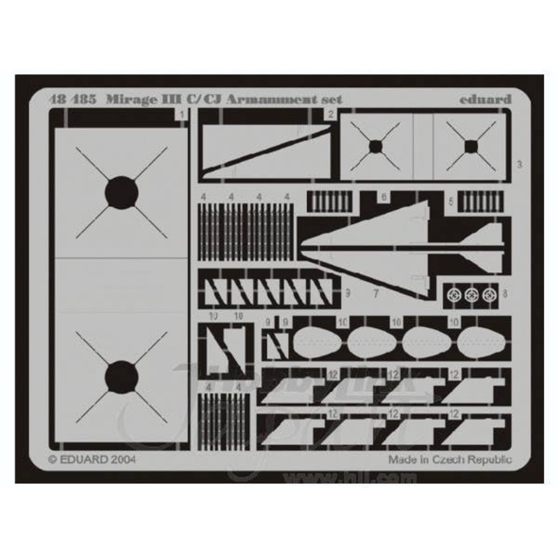 1/48 Mirage IIIC armament (for Eduard)