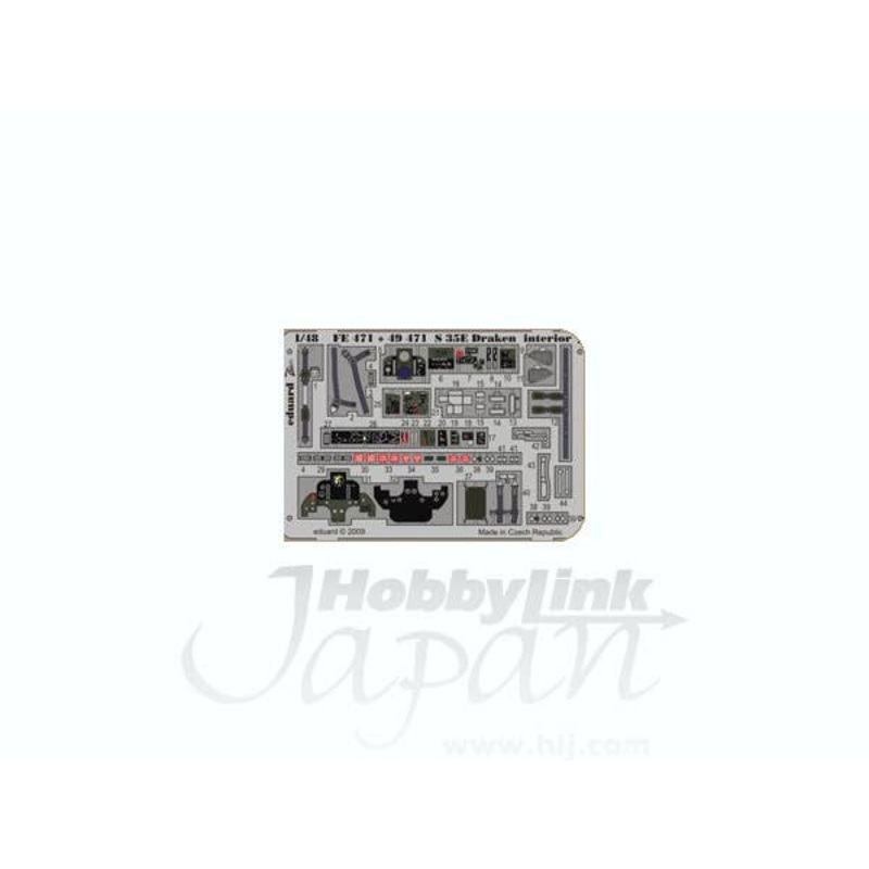 1/48 S 35E Draken Interior Zoom Color PE S.A. (for Hasegawa)