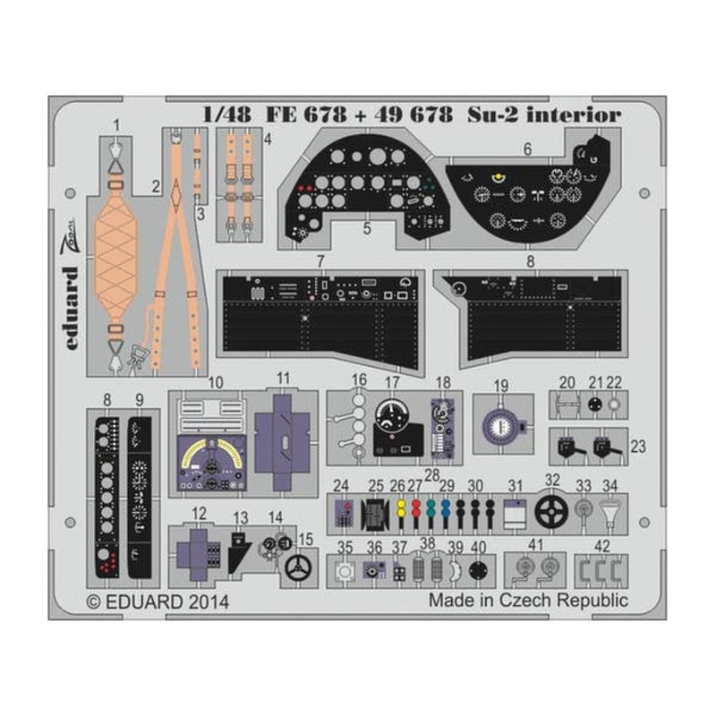 1/48 Su-2 Interior Parts Set S.A. (for Zvezda)