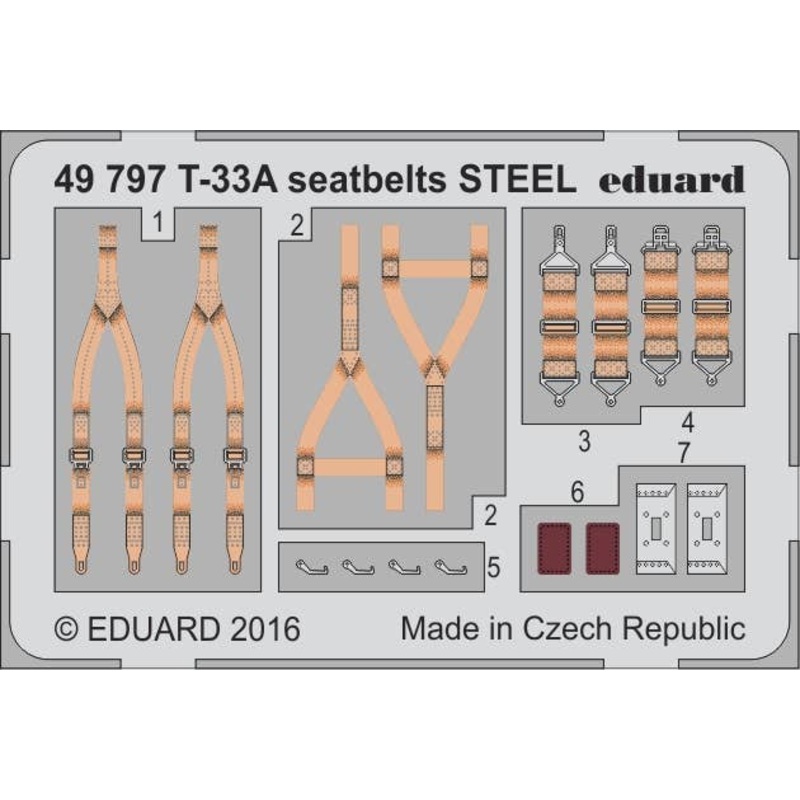 1/48 T-33A Seatbelts Steel (Great Wall Hobby)