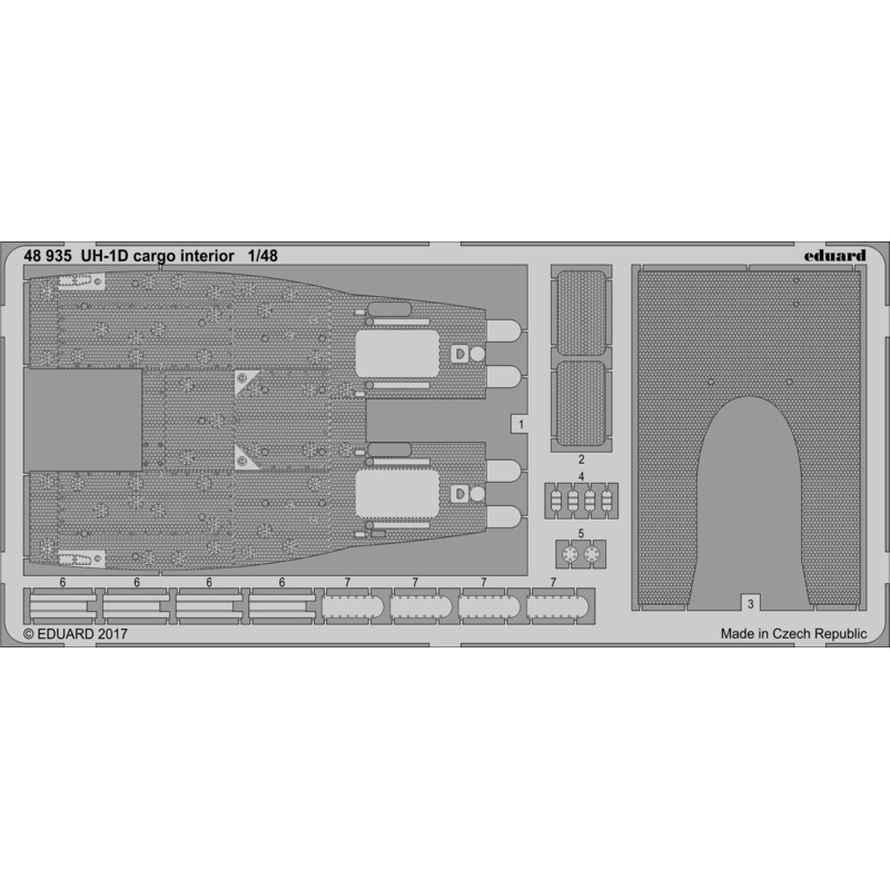 1/48 UH-1D Cargo Interior (for Kitty Hawk)