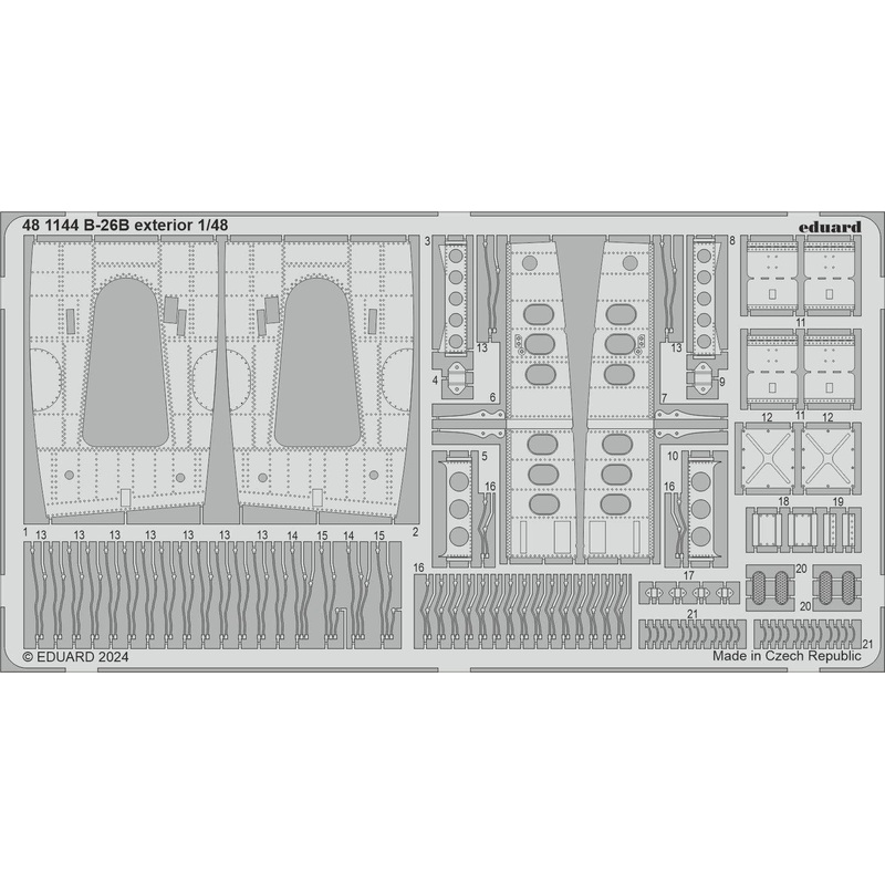 1/48 B-26B exterior Photo etched (for ICM)