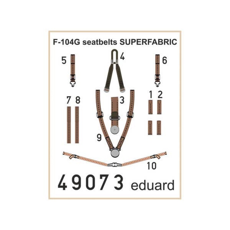 1/48 F-104G Seatbelts Super Fabric (for Hasegawa)