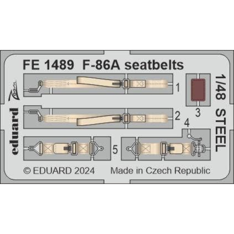 1/48 F-86A seatbelts STEEL