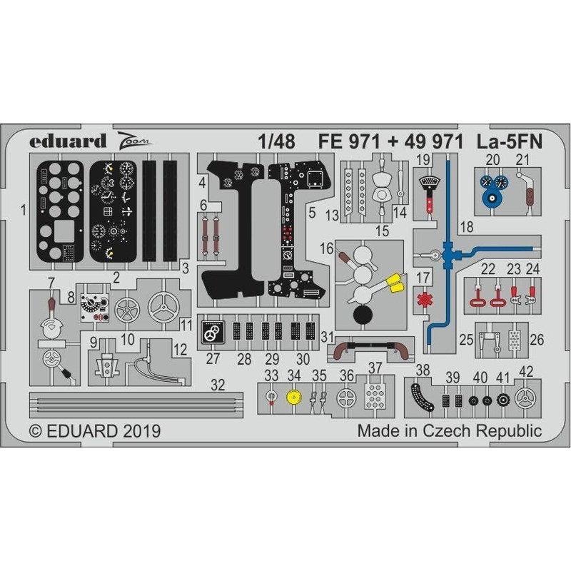 1/48 La-5FN Photo-Etched Parts (for Zvezda)
