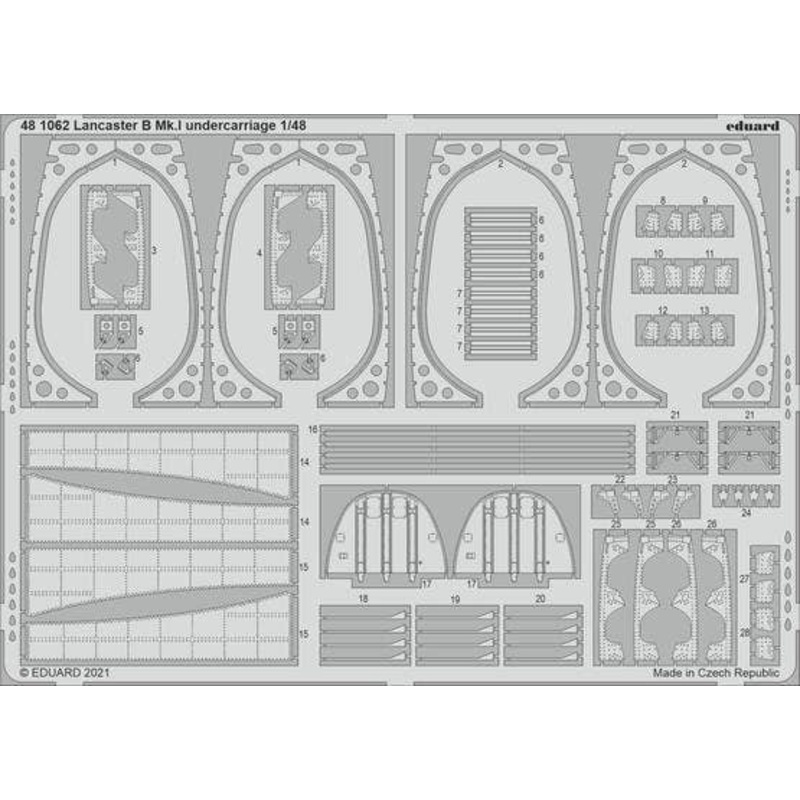 1/48 Lancaster B Mk.I undercarriage for HK Models