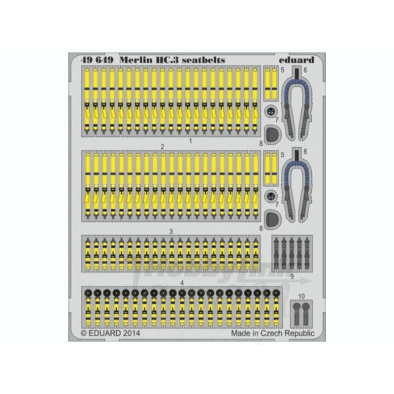 1/48 Merlin HC.3 Seatbelts (for Airfix)
