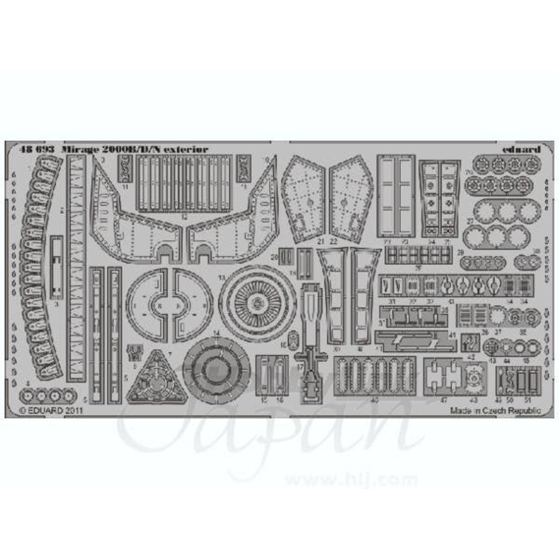 1/48 Mirage 2000B/D/N Exterior (for Kinetic)