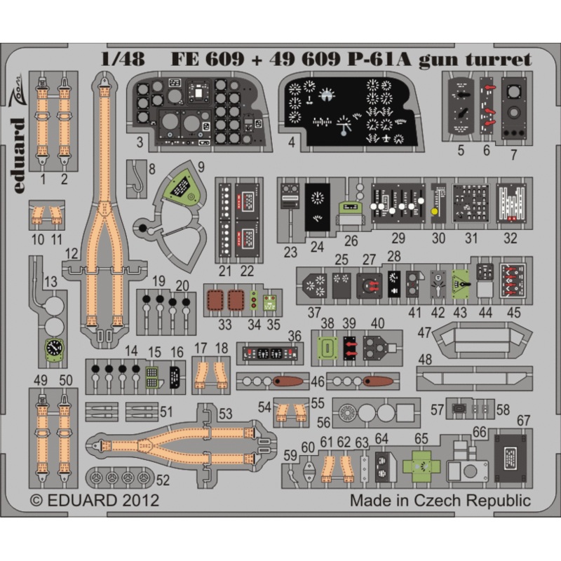 1/48 P-61A (Swivel Gun Mounted Type) Interior (Zoom) (for Great Wall Hobby)